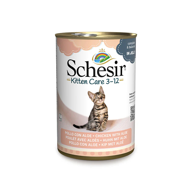 Schesir Kitten Pollo con Aloe in Gelatina 140g - Umido Gatto Schesir Kitten Pollo con Aloe in Gelatina 140g - Umido Gatto